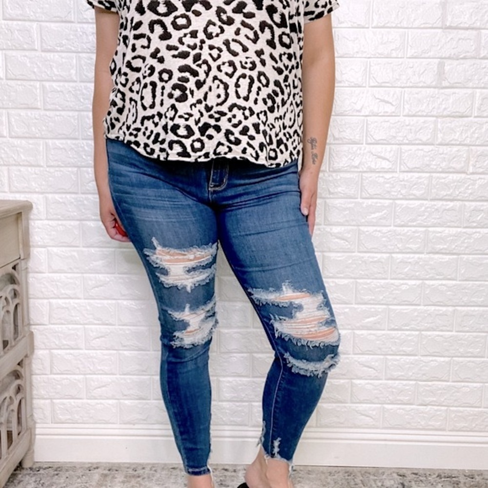 Judy Blue Destructed Skinny Fit Jean